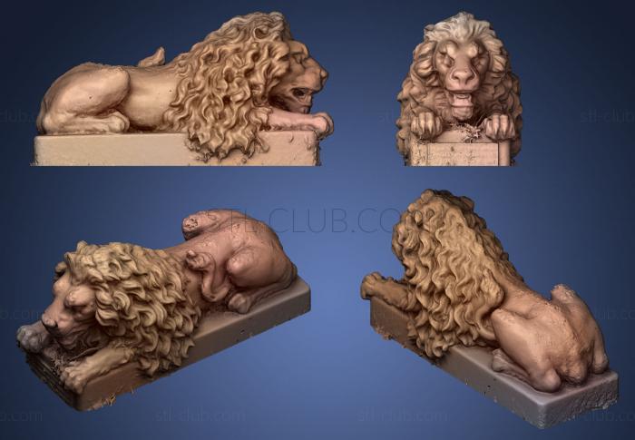 3D модель Статуя Золотого Льва (STL)